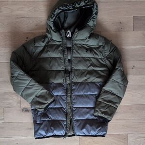 Under Armour Boy's Olive and Charcoal Puffer Jacket